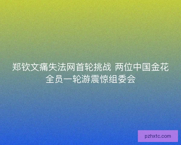 郑钦文痛失法网首轮挑战 两位中国金花全员一轮游震惊组委会